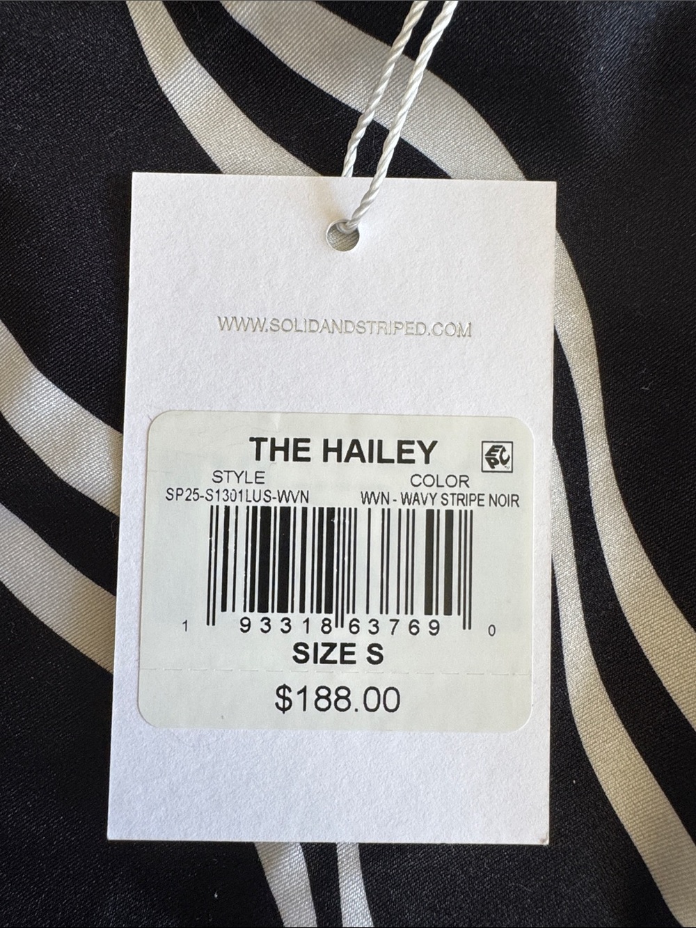 SOLID & STRIPED The Hailey Wave Stripe One-Piece Swimsuit - Picture 5 of 6